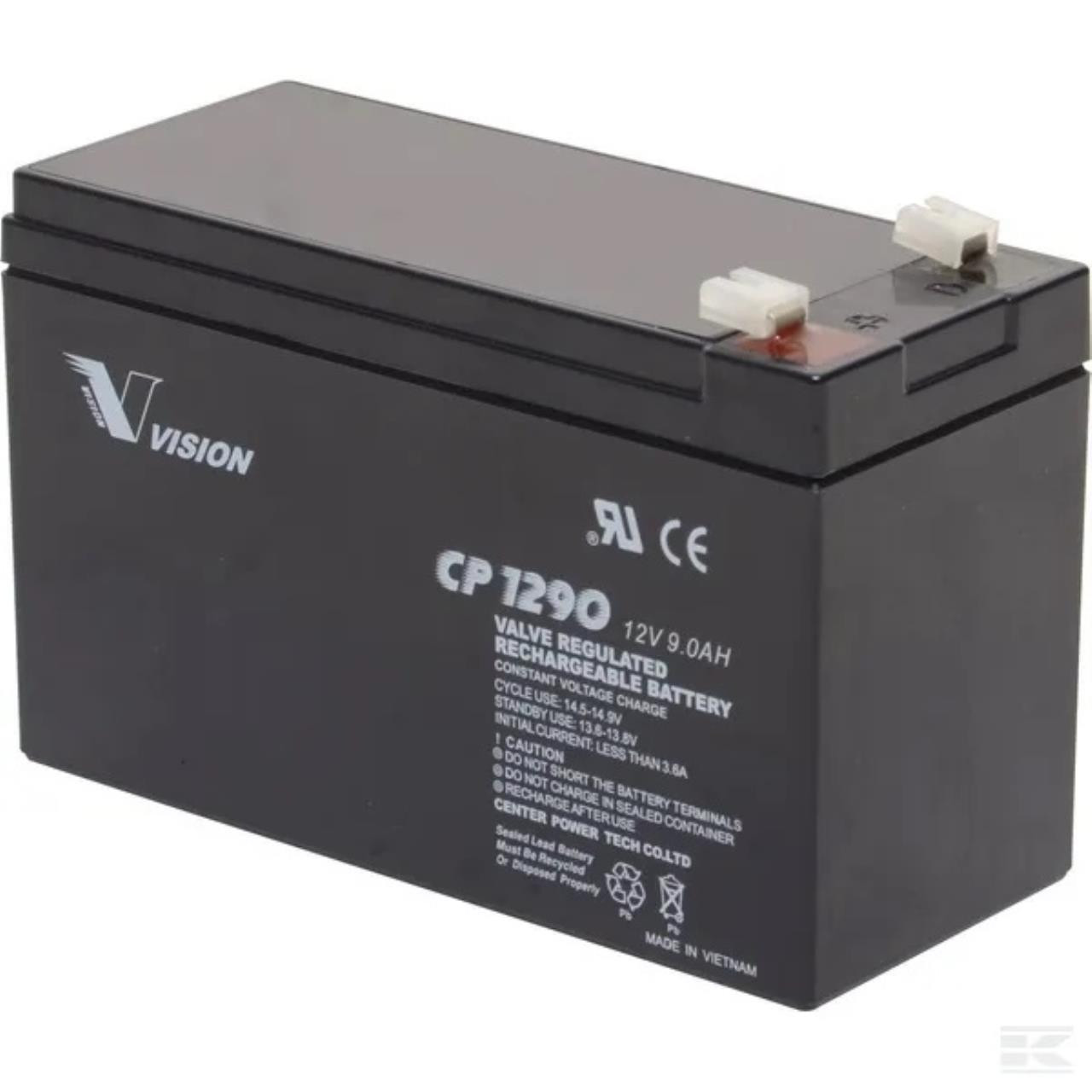 2750CP1290 Vision Batteri 12V 9A