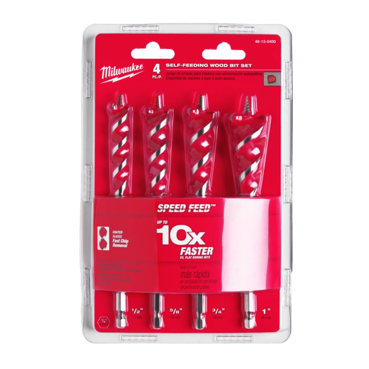 MILWAUKEE TRÆBORSÆT SPEED FEED 4P