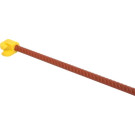 Tentor pæl 10 mm 1500 mm rød med gule isolatorer 