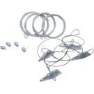 Jordanker stor Gripple (kpl 4 stk) med 4mm alu/zin 